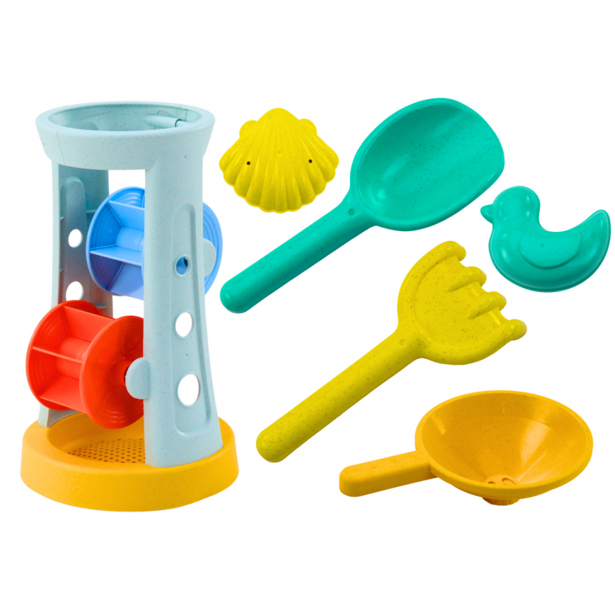 Lean Toys Sand toys set Grinder rake spade shape
