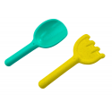 Lean Toys Smėlio žaislų rinkinys Šlifuoklio grėblio kastuvo formos Lean Toys Smėlio žaislų rinkinys Šlifuoklio grėblio kastuvo formos