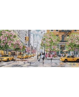 luca S Siuvinėjimo kryželiu rinkinys "New York" 66x31cm SBU5049