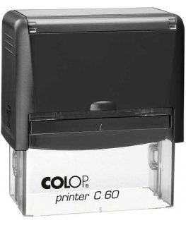 Antspaudas COLOP Spausdintuvas C60, juodas korpusas, mėlyna pagavėlė