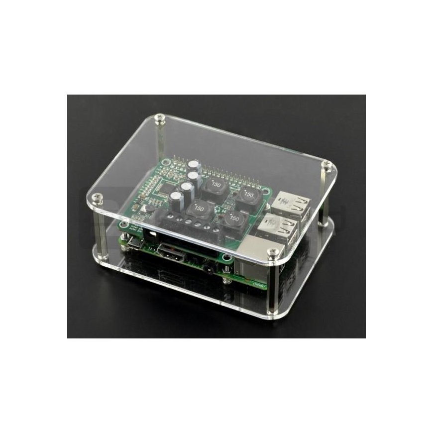 Gravlaser Oem Raspberry Pi dėžutė - permatoma atvira