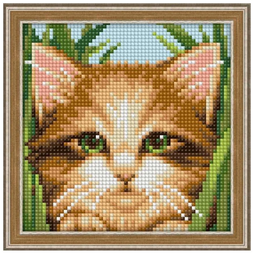 Beldizart Diamond painting kit Green-eye Cat