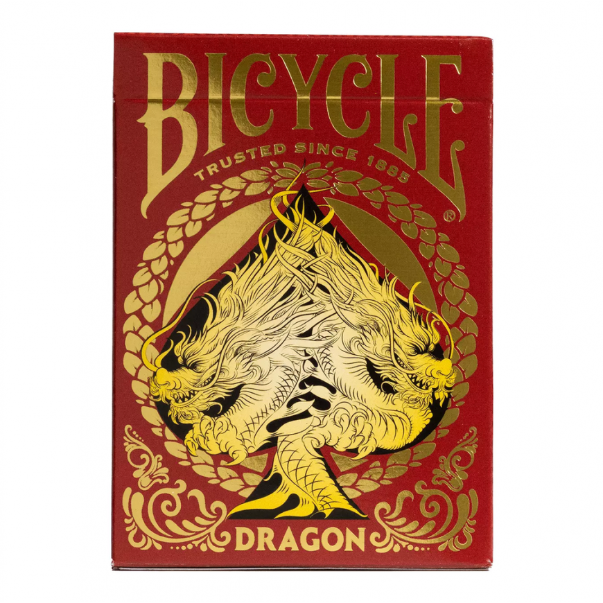 Bicycle Dragon Žaidimo Kortos (Raudona) – 3
