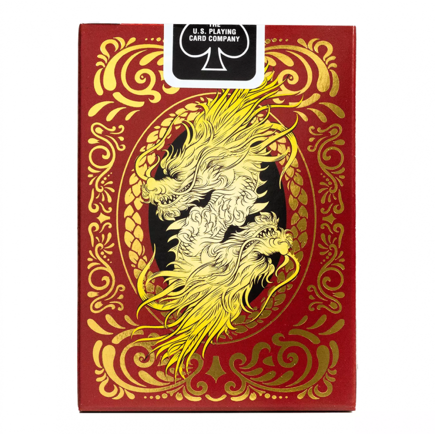 Bicycle Dragon Žaidimo Kortos (Raudona) – 5