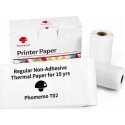 Phomemo Papier Baltas Kasetė Wkłady 3x Rolka 53mm 53 mm do Phomemo T02 / M02 PRO / M02X / Q12-RM10