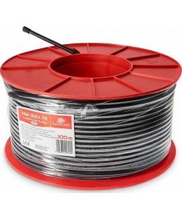 Viela Spacetronik RG6 Antenos kabelis Spacetronik DOKA PE 4K Trishield 100m