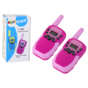 Lean Toys Walkie Talkie Walkie Talkie Pink, Range 3km, For Children Lean Toys Walkie Talkie Walkie Talkie Pink, Range 3km, For Children