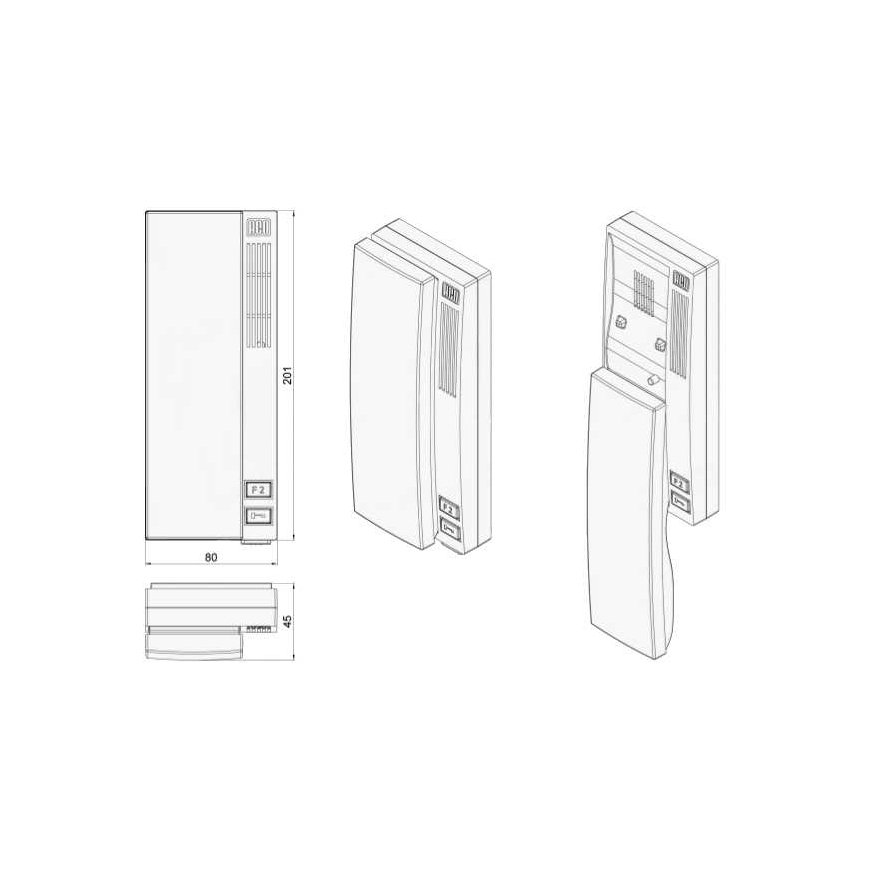 ACO INS-UP720B UNIFON - hold, 1 button – 3