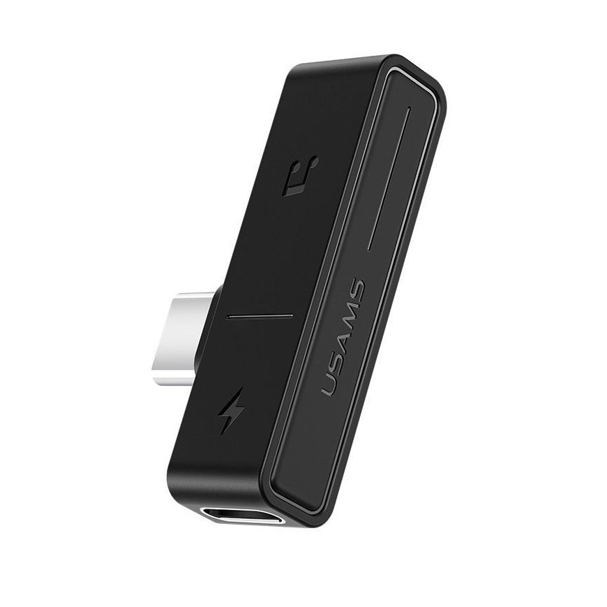 SJ386 Type-C+3.5mm Charging&Audio Adapter Black