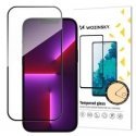 Full Screen Tempered Glass with Frame Case Friendly Wozinsky Full Glue iPhone 15 Pro - Black Full Screen Tempered Glass with Frame Case Friendly Wozinsky Full Glue iPhone 15 Pro - Black