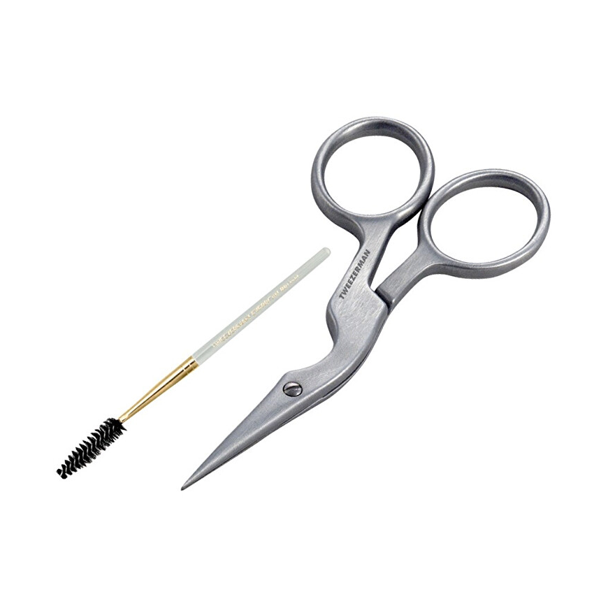 Tweezerman Brow Shaping Scissors & Stainless Steel - Nůžky a bročček na obočí