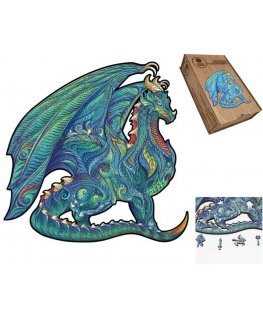 Fantasy Puzzles Dragon Dėlionė Iš Medžio XL Dydis (870 detalių)