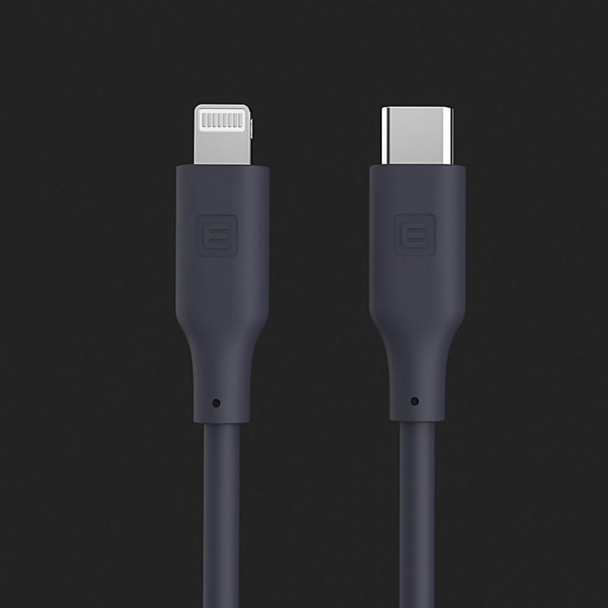 USB C to Lightning Silicone Cable 1.2M (MFI10CL) 60W / 20V3A Grey