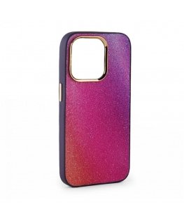 Apple iPhone 15 Print Desire Customized Diamonds Case Purple