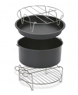 Tefal Easy Fry XXL XA113010 taukvāres katla piederums Piederumu komplekts Melns, Hroms