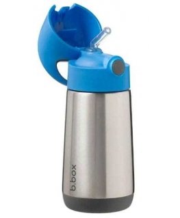 b.box - thermal bottle with straws 350ml | Blue shale