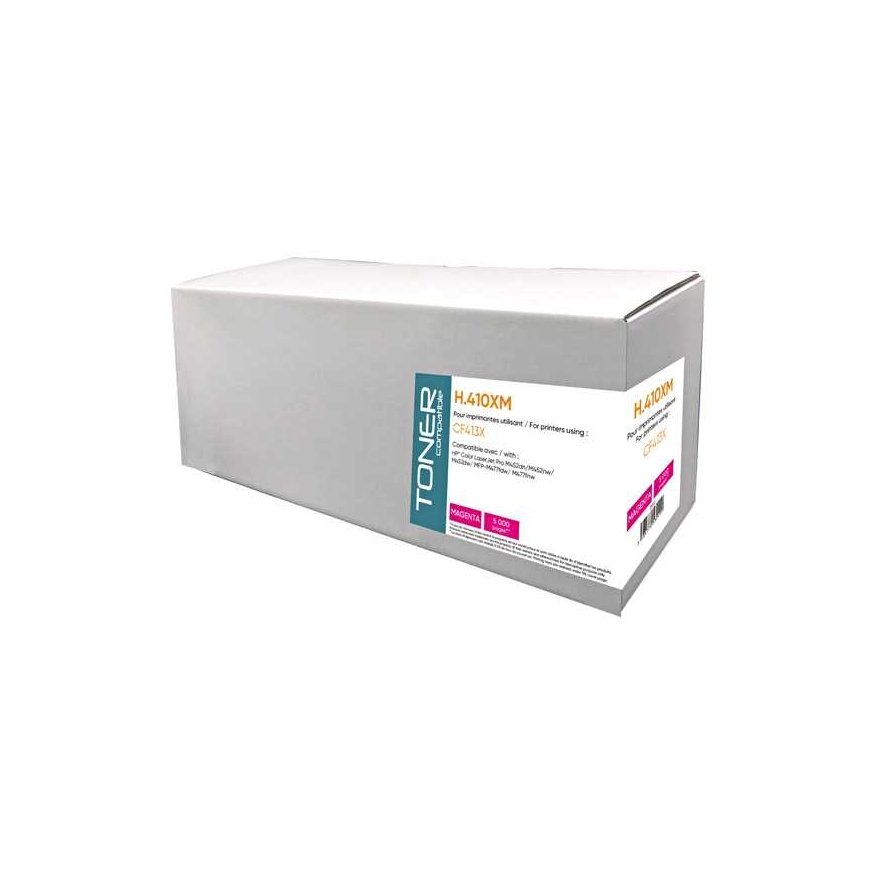 Compatible toner with CF413X, H.413XM, magenta, 5000s, high capacity