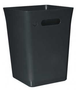 Unsorted Waste bin, Avedøre, black, plastic/recycled, 10 l