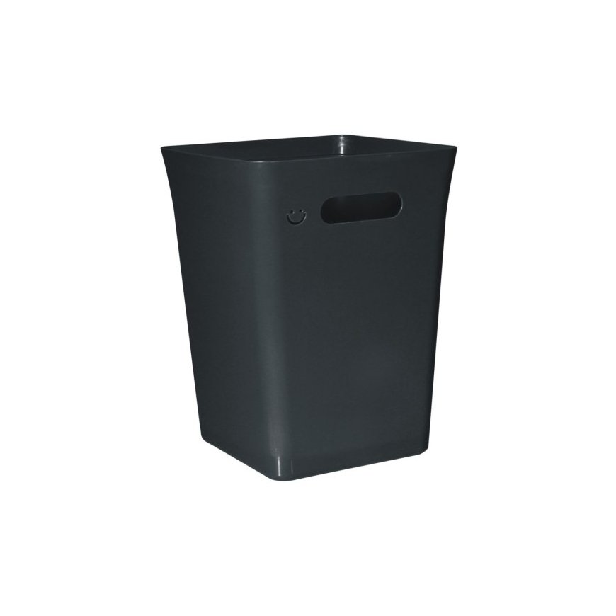Unsorted Waste bin, Avedøre, black, plastic/recycled, 10 l