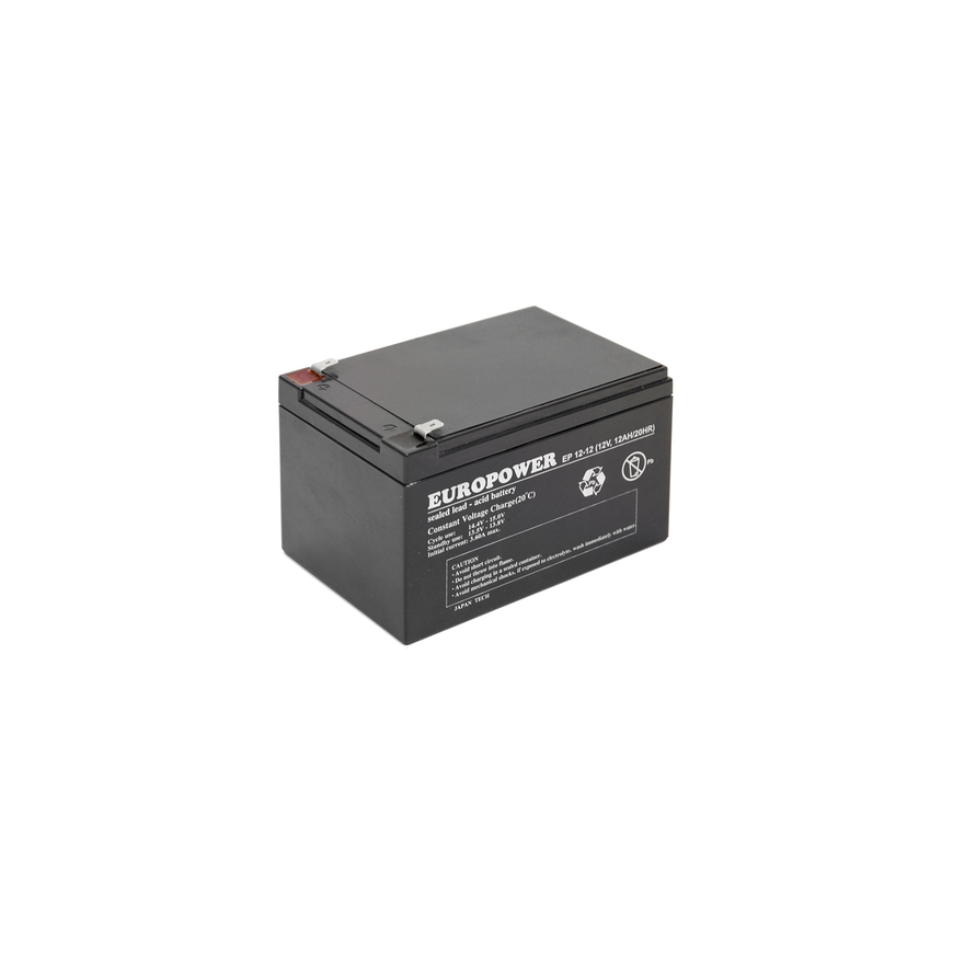 Battery AGM EUROPOWER EP series 12V 12Ah (lifetime 6-9 years) – 2