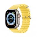 Dux Ducis Strap Watch Strap 9 / 8 / 7 / 6 / 5 / 4 / 3 / 2 / SE (41 / 40 / 38mm) Silicone Band Bracelet Yellow (OceanWave Version