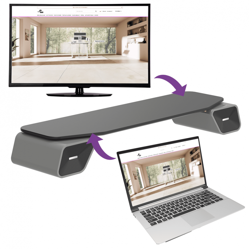 Bracket Spacetronik Sound stand for SPP142 monitor speakers with RGB – 5
