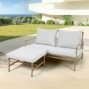 Sofa ogrodowa with podnóżkiem Estelle beige color PATIO Sofa ogrodowa with podnóżkiem Estelle beige color PATIO