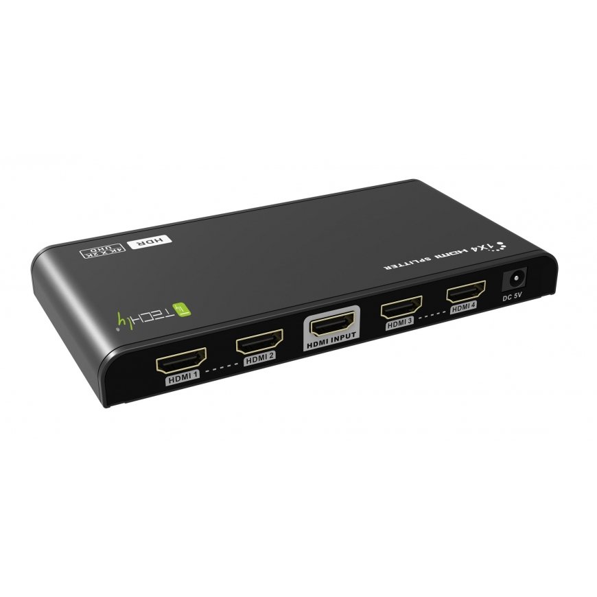 Techly IDATA HDMI2-4K4HDR videohaaroitin HDMI 4x HDMI – 2