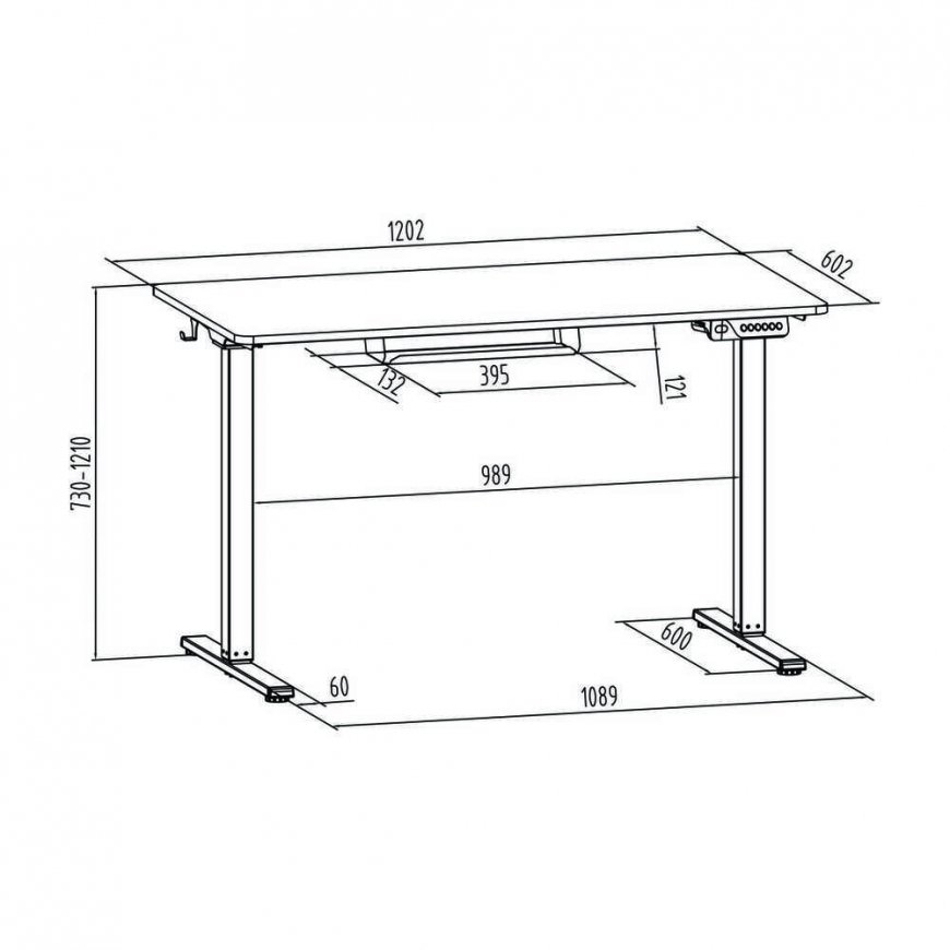 Spacetronik Moris 124WW 120x60 elektrinis stalas – 3