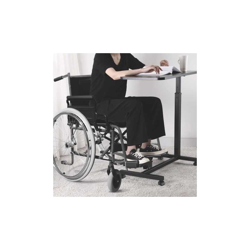 Spacetronik Buddy 02 Lite adjustable table on wheels, black – 2