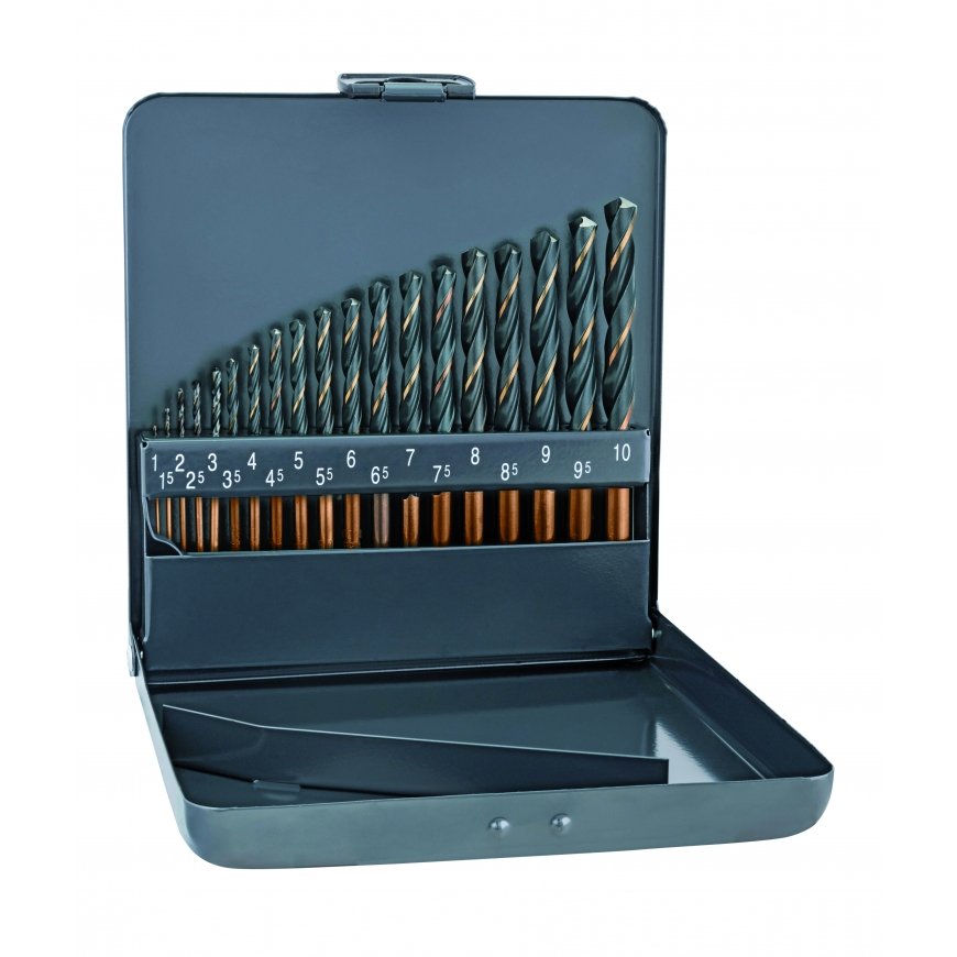 Grąžtas Alpen 810311100 Foret hélicoïdal"Sprint Master", Gris, 1-10 x 0.5 mm, Set de 19 Pièces