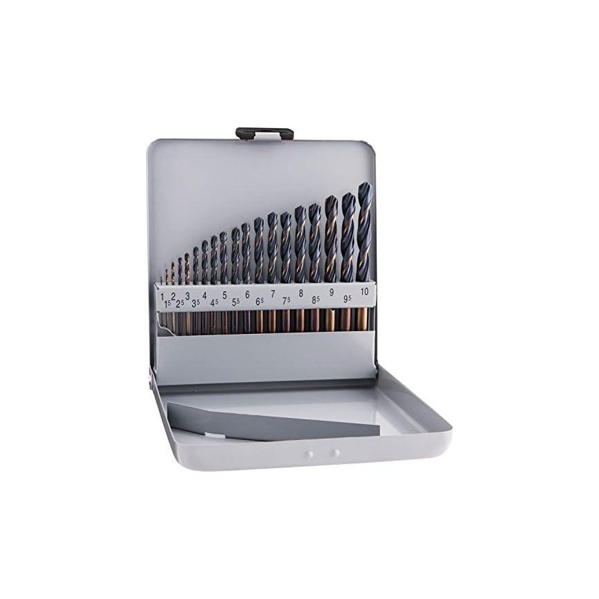 Drill Alpen 810311100 Foret hélicoïdal "Sprint Master", Gris, 1-10 x 0.5 mm, Set de 19 Pièces – 2