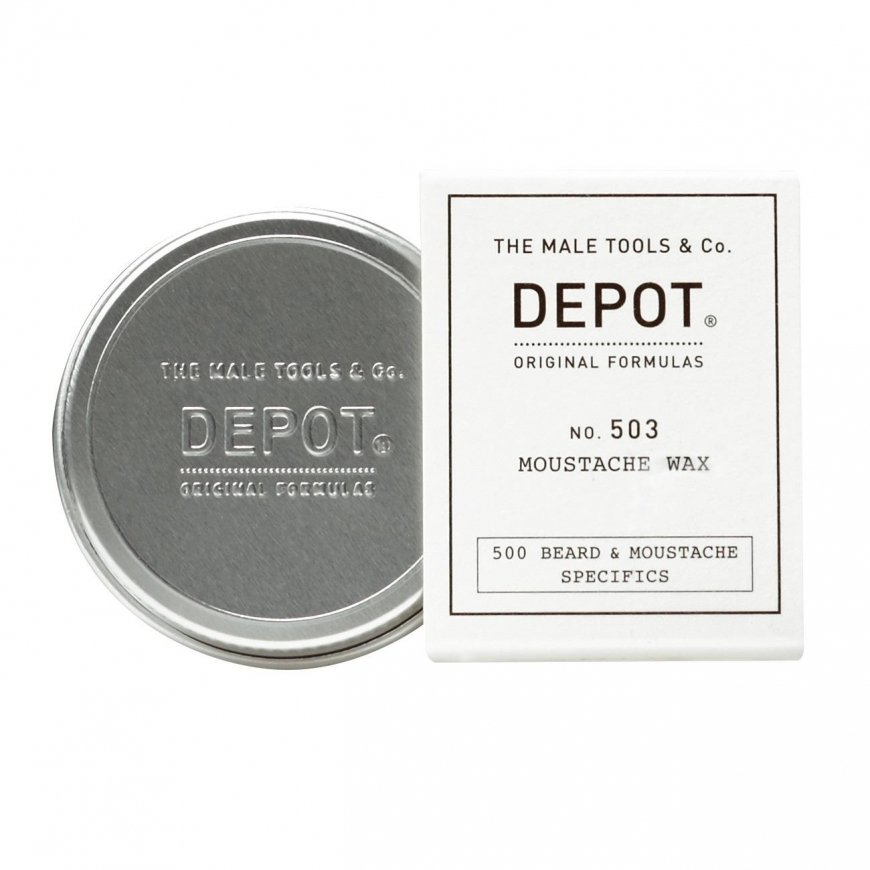 Depot NO. 503 Mustache Wax - moisturizing wax stylizing do wąsów i brody, 30ml