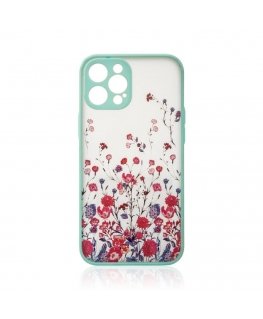 Design Case for iPhone 12 Pro Max flower case light blue