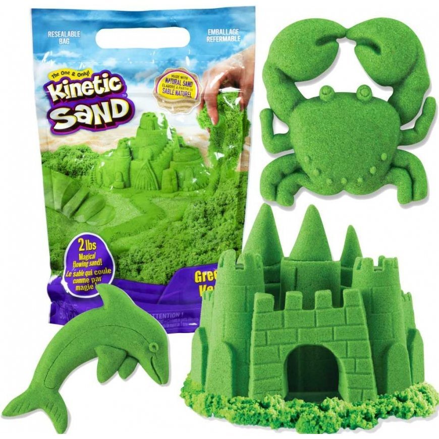 Kinetic Sand piasek kinetyczny żywe kolory green 930g