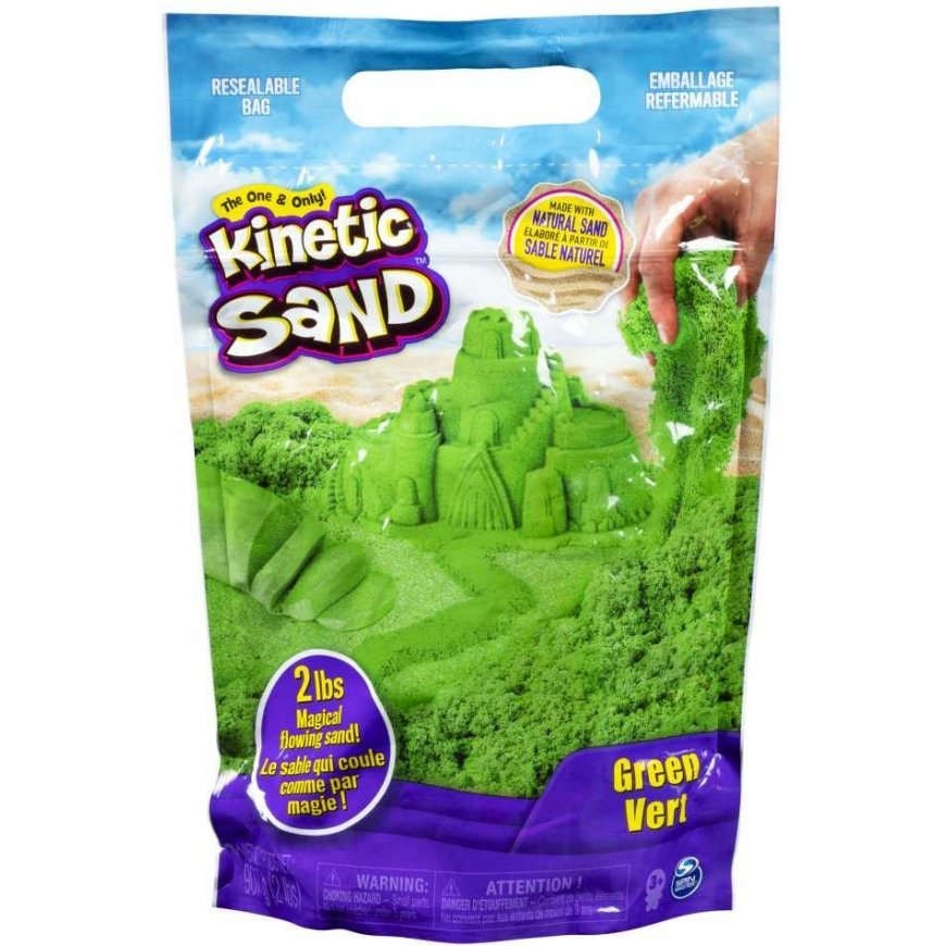 Kinetic Sand piasek kinetyczny żywe kolory green 930g – 2