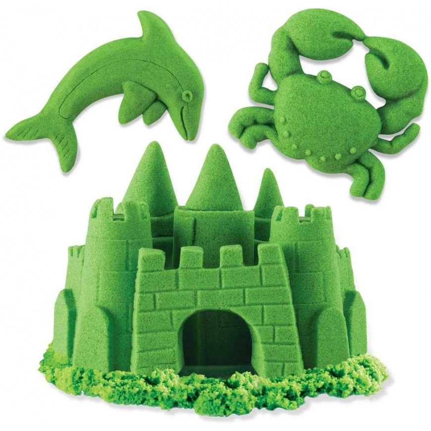 Kinetic Sand piasek kinetyczny żywe kolory žalia 930g – 3