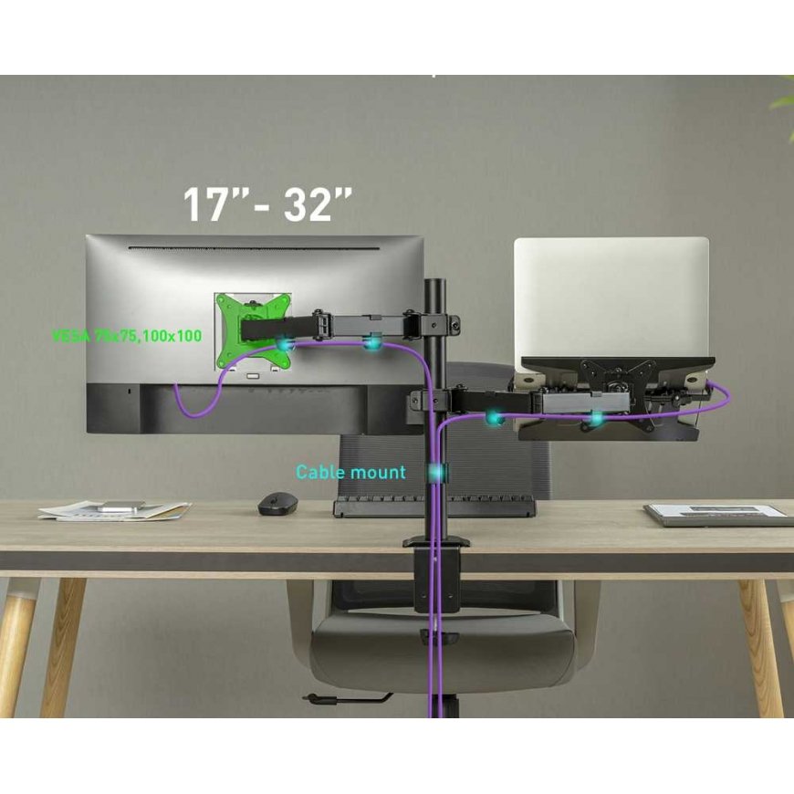 Laikiklis na monitorius i laptop Spacetronik SPA-121 – 2