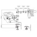 Holder for monitor and laptop Spacetronik SPA-121 Holder for monitor and laptop Spacetronik SPA-121