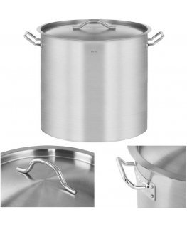 Royal Catering Cooking pot with lid, stainless steel, for induction cooker, 71 l