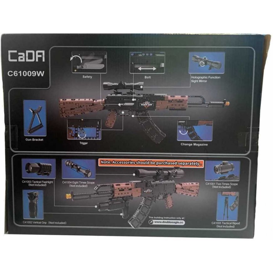 Klocki Konstrukcyjne CaDA broń karabin AK-47 Kalashnikov realistic Assault Rifle 738 parts 8+ – 5