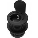 Orno Baldų lizdas ?6cm įleistas į stalviršį su dangteliu, USB įkrovikliu ir 1,9 m laidu, 1x2P+Z (Schuko), 1xUSB (C tipas 20W), j