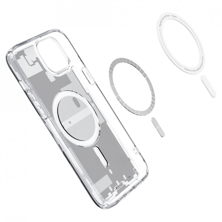 Spigen ACS07035 matkapuhelimen suojakotelo 17 cm (6.7") Suojus Läpinäkyvä, Valkoinen – 3