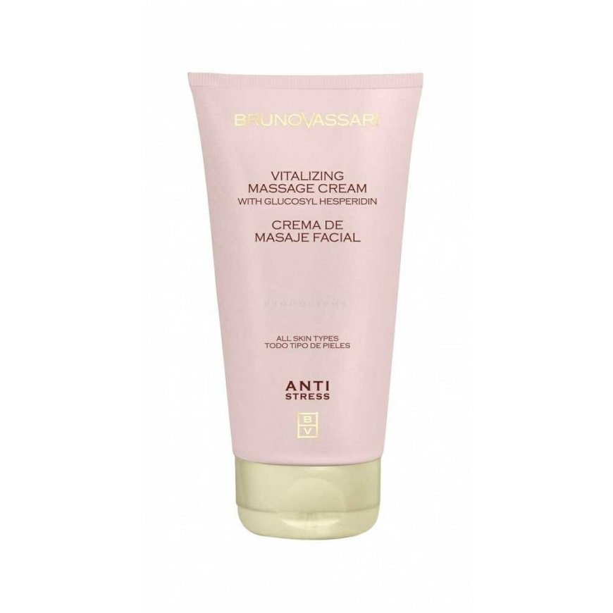 Bruno Vassari, Anti Stress, Hydroquinone, Vitalizing, Massage Kreminis, For Face, 200 ml