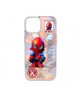 Apple iPhone 15 PC Silicone Case Spider Boy