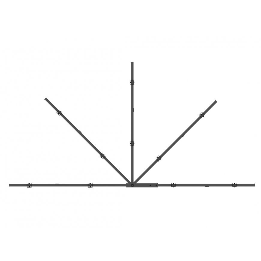 Multibrackets 6214 televizoriaus laikiklis 119,4 cm (47") Juoda – 5