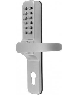 The EURA handle is a mechanical encryption device and does not require power