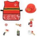 Viga Toys Small fireman set Vest + Wooden accessories, 8 pcs. Viga Toys Small fireman set Vest + Wooden accessories, 8 pcs.