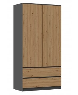 Topeshop SZAFA MALWA AN/AR K bedroom wardrobe/closet 5 shelves 2 door(s)