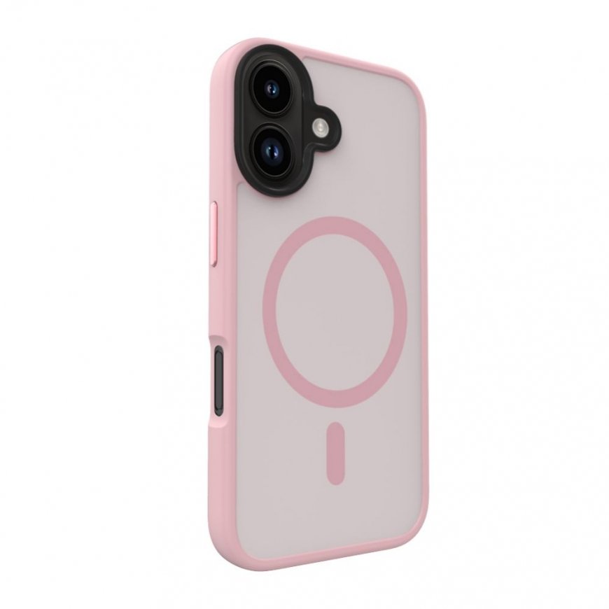Apple iPhone 16 Hybird Case With Magsafe PC+TPU Pink